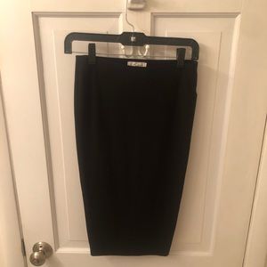 Black pencil skirt
